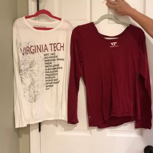 2 Virginia Tech Long sleeves!-college shirts